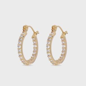 New Crystal Haze Mini Serena Hoop Earrings